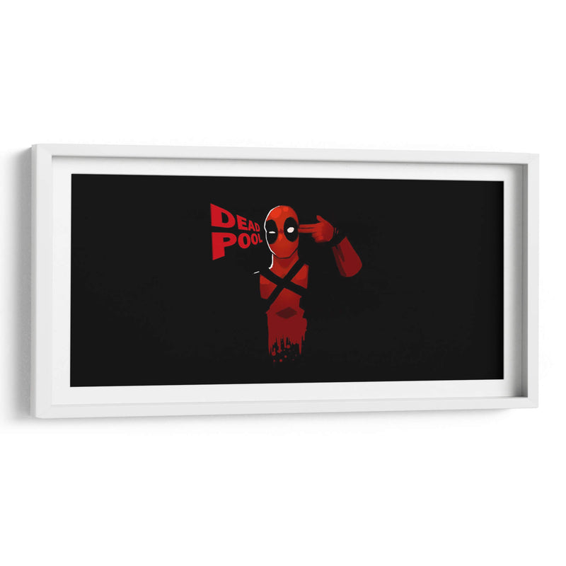 Deadpool en negro | Cuadro decorativo de Canvas Lab