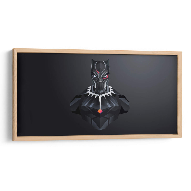 Pantera negra con rojo | Cuadro decorativo de Canvas Lab