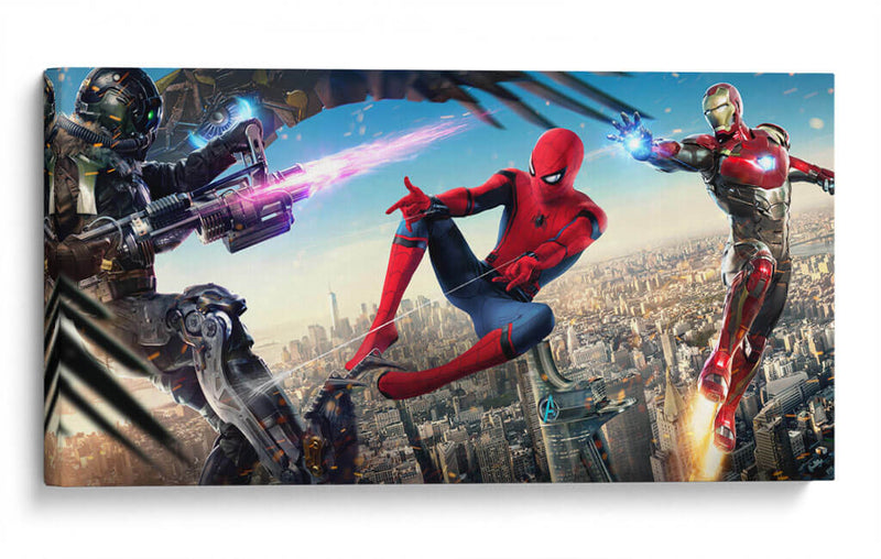 Spiderman and IronMan | Cuadro decorativo de Canvas Lab