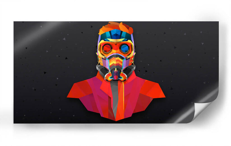 Star Lord de colores | Cuadro decorativo de Canvas Lab