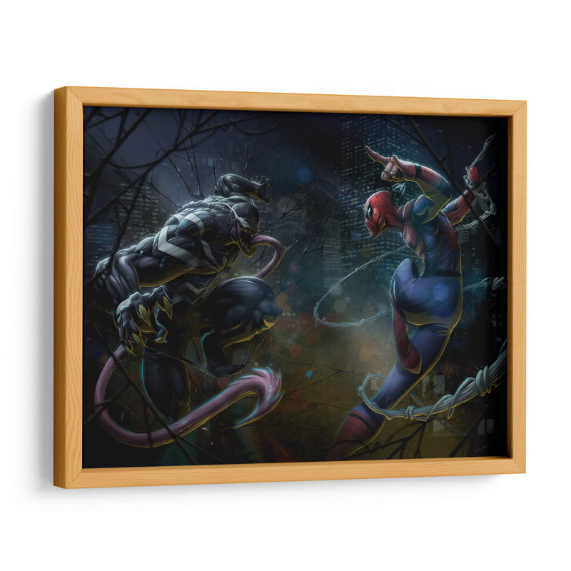 Venom vs Spiderman | Cuadro decorativo de Canvas Lab