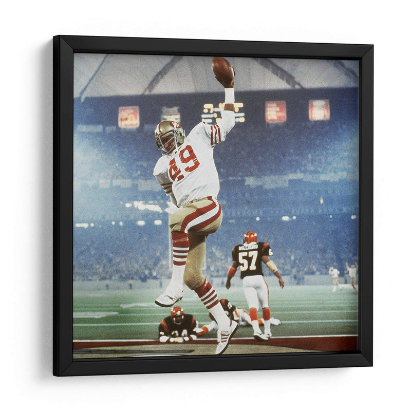 1982 Super Bowl XVI Earl Cooper | Cuadro decorativo de Canvas Lab