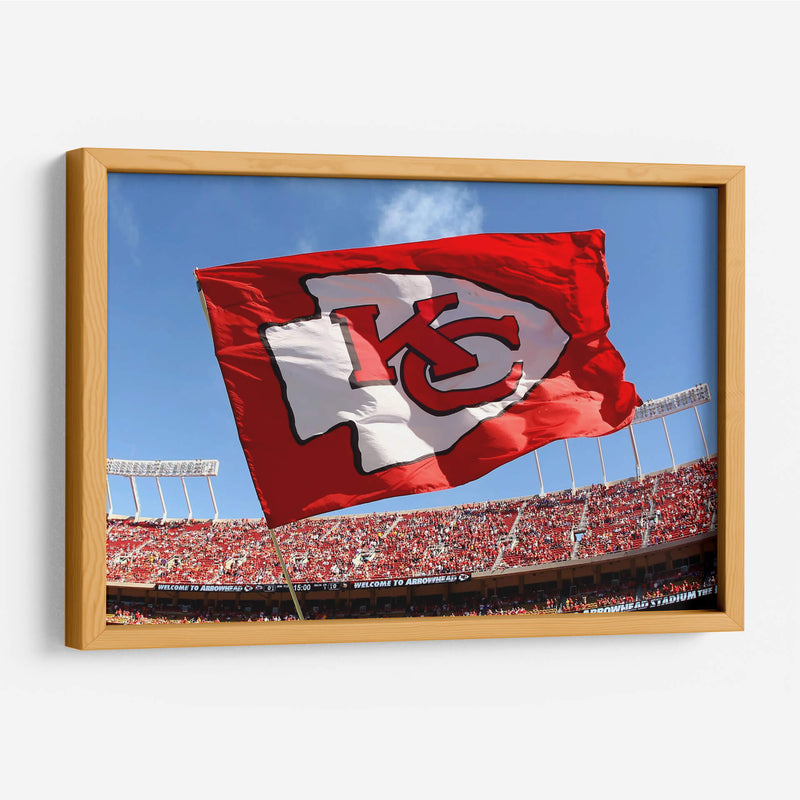 Bandera Kansas City Chiefs | Cuadro decorativo de Canvas Lab