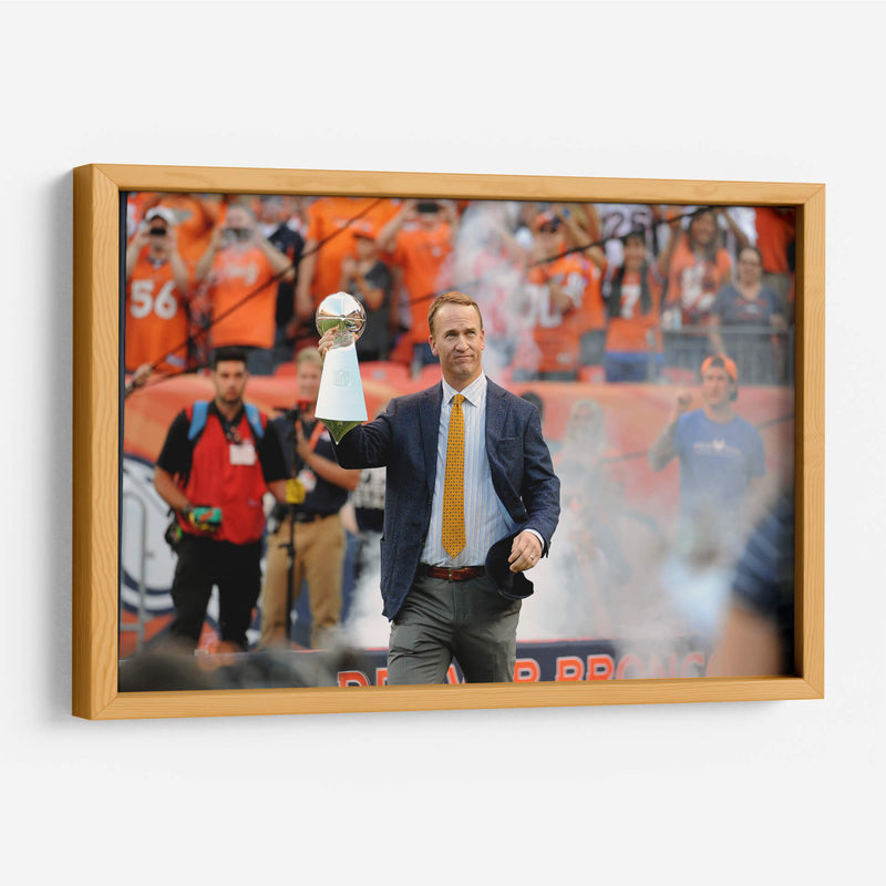 De regreso Peyton Manning Superbowl | Cuadro decorativo de Canvas Lab