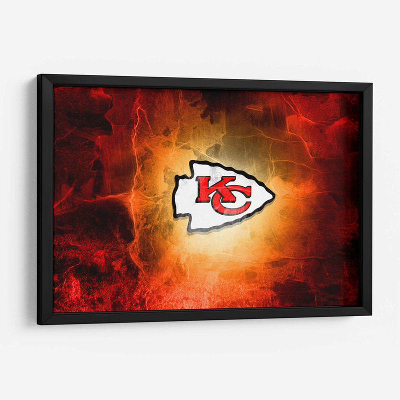 Kansas City Chiefs on fire | Cuadro decorativo de Canvas Lab