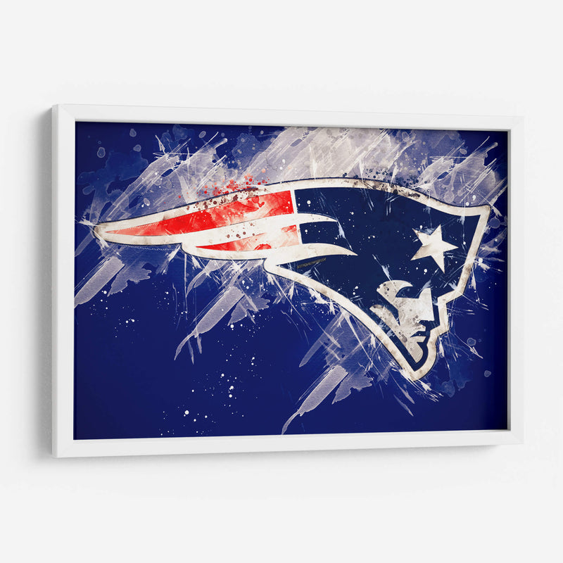 Logo en hielo Patriots | Cuadro decorativo de Canvas Lab