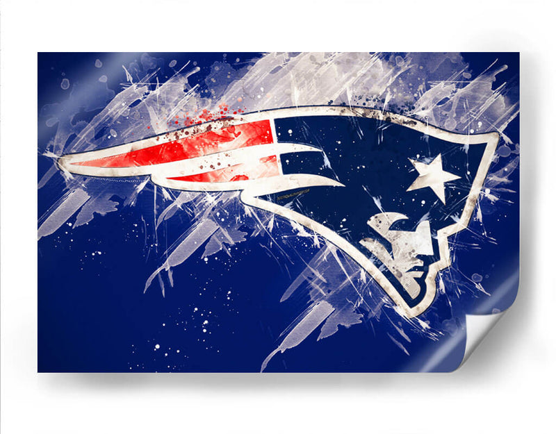 Logo en hielo Patriots | Cuadro decorativo de Canvas Lab