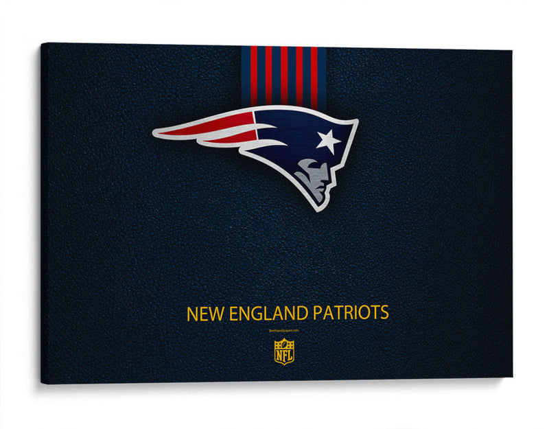 Logo New England Patriots on blue | Cuadro decorativo de Canvas Lab