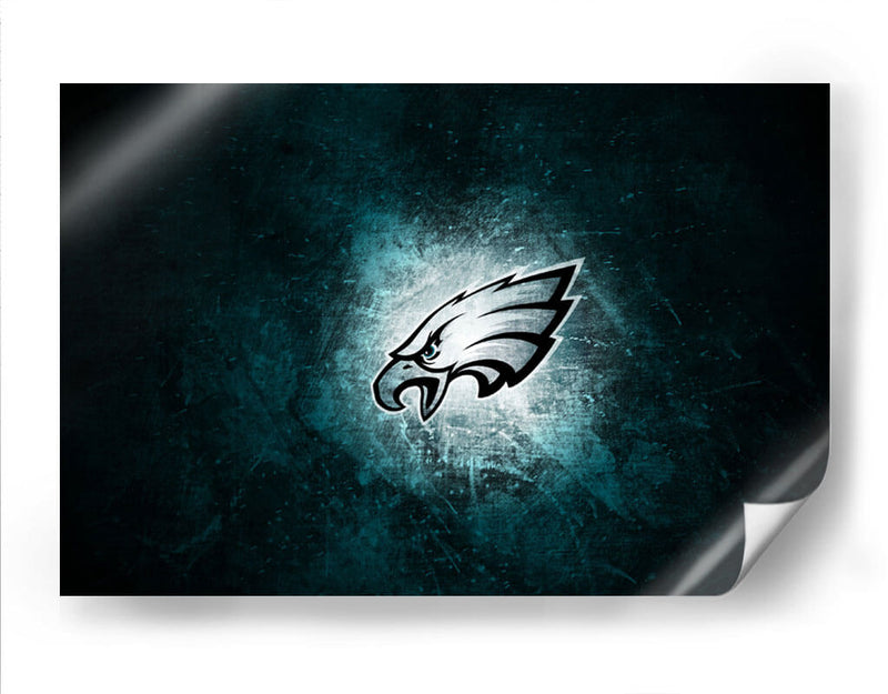 Logo Philadelphia Eagles en hielo | Cuadro decorativo de Canvas Lab