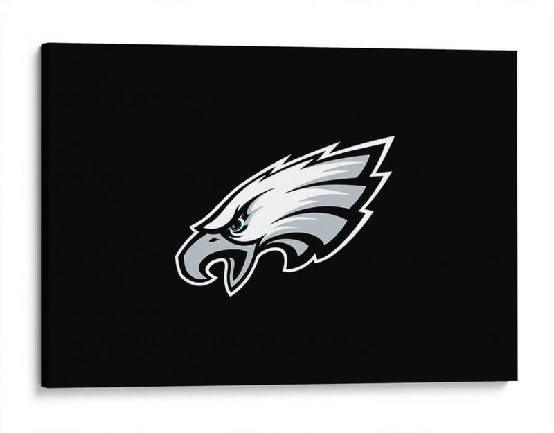 Logo Philadelphia Eagles en negro | Cuadro decorativo de Canvas Lab