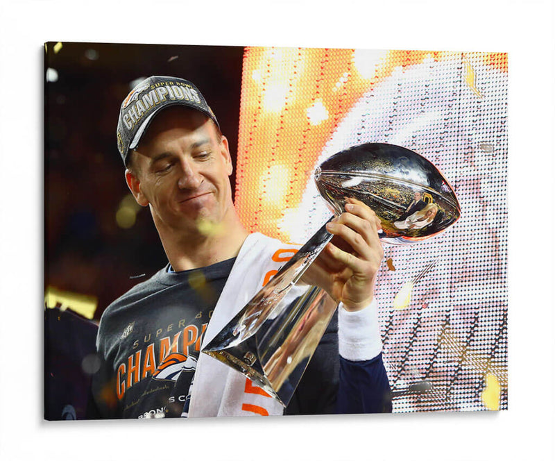 Manning y el trofeo | Cuadro decorativo de Canvas Lab
