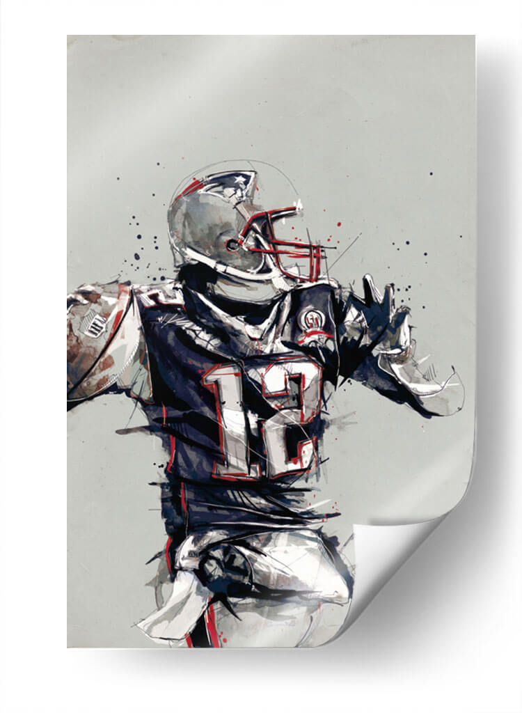 Player Tom Brady 12 | Cuadro decorativo de Canvas Lab