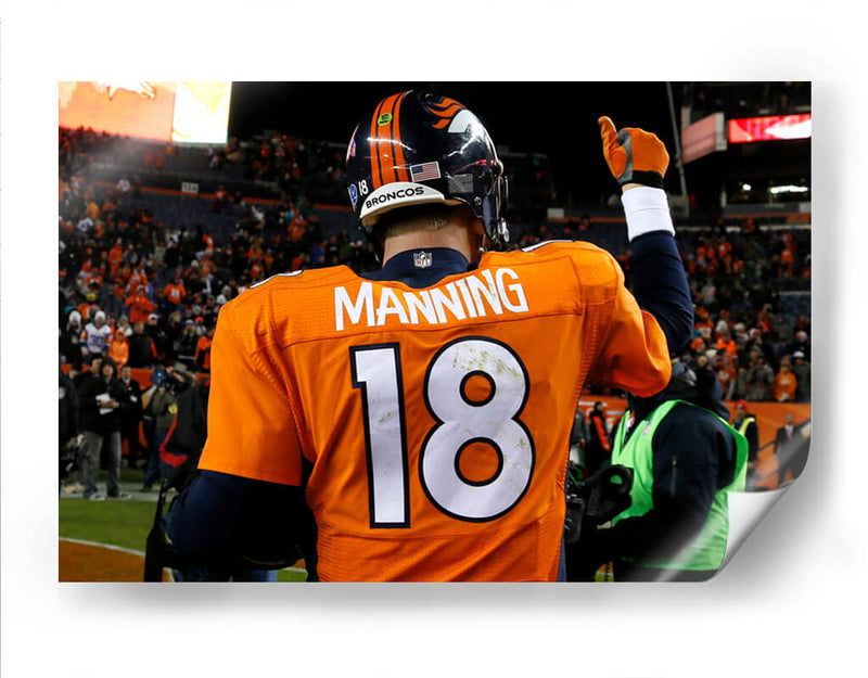 The W Peyton Manning | Cuadro decorativo de Canvas Lab