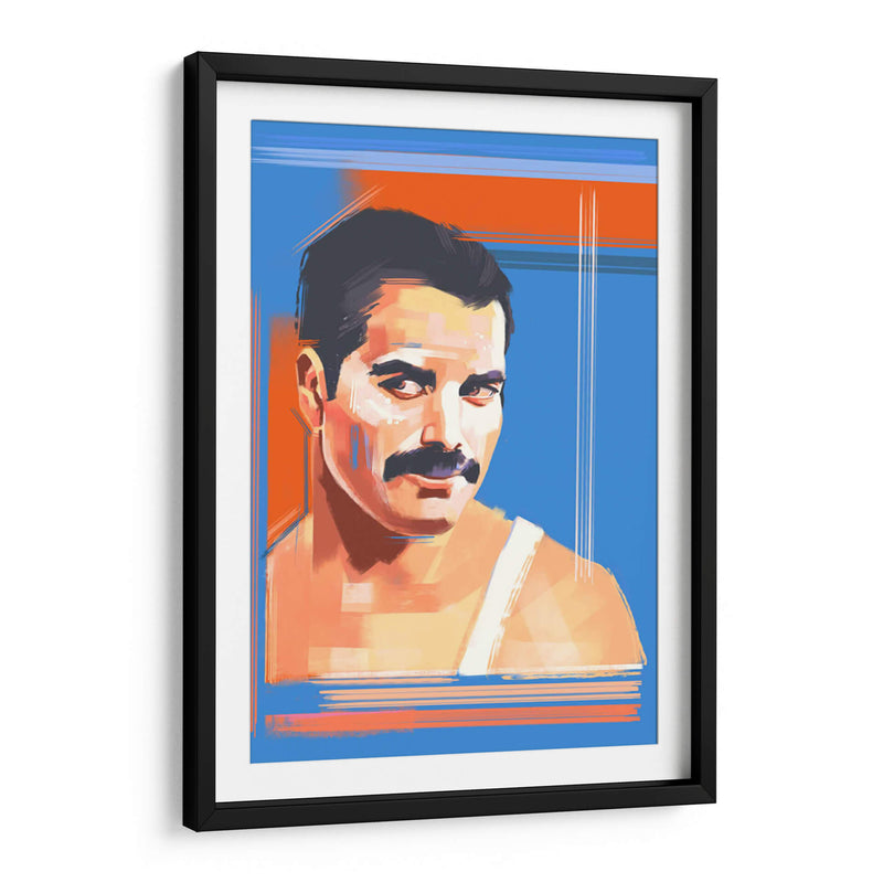 Freddie a brochazos | Cuadro decorativo de Canvas Lab