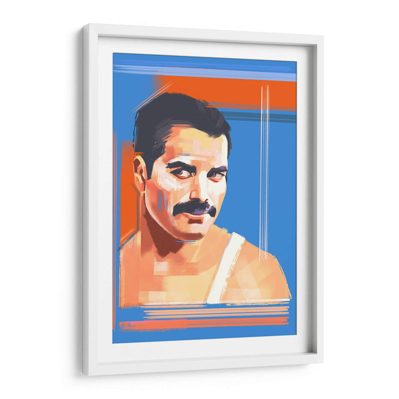 Freddie a brochazos | Cuadro decorativo de Canvas Lab