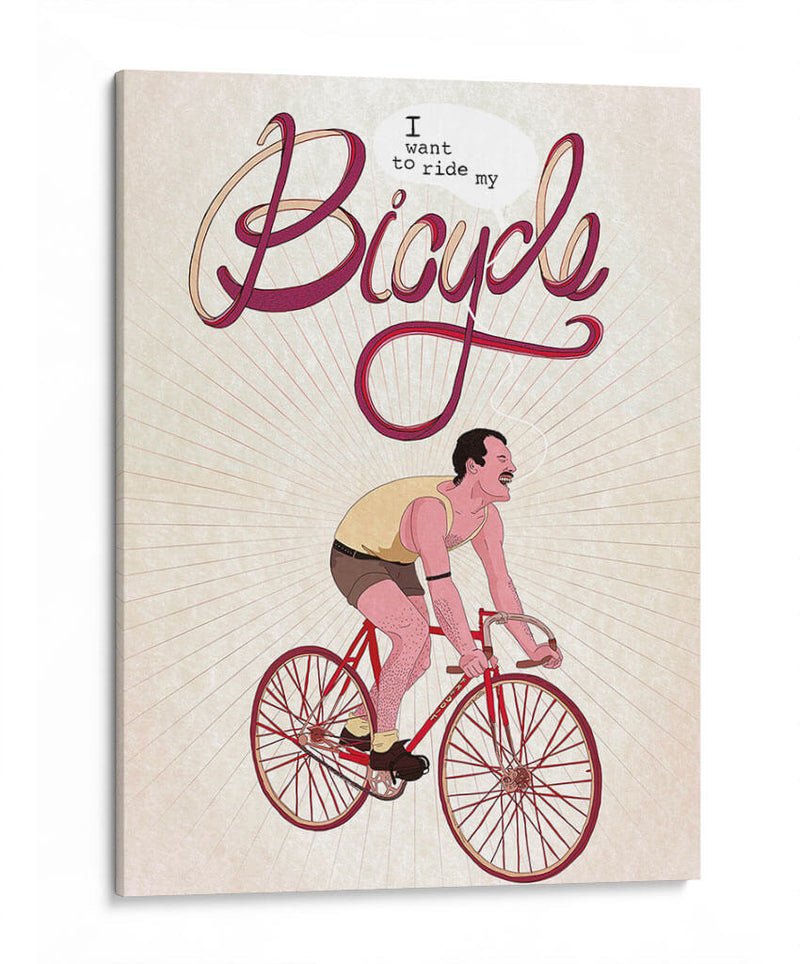 I want to ride my bicycle | Cuadro decorativo de Canvas Lab