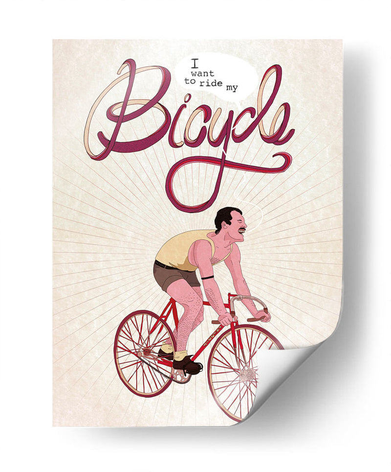 I want to ride my bicycle | Cuadro decorativo de Canvas Lab
