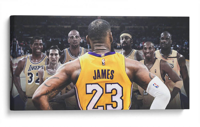 Bienvenida real LAbron James | Cuadro decorativo de Canvas Lab