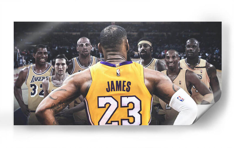 Bienvenida real LAbron James | Cuadro decorativo de Canvas Lab