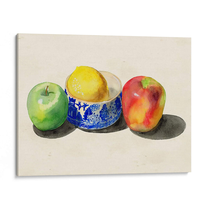 Bodegón Con Manzanas Y Limón I - Alicia Ludwig | Cuadro decorativo de Canvas Lab
