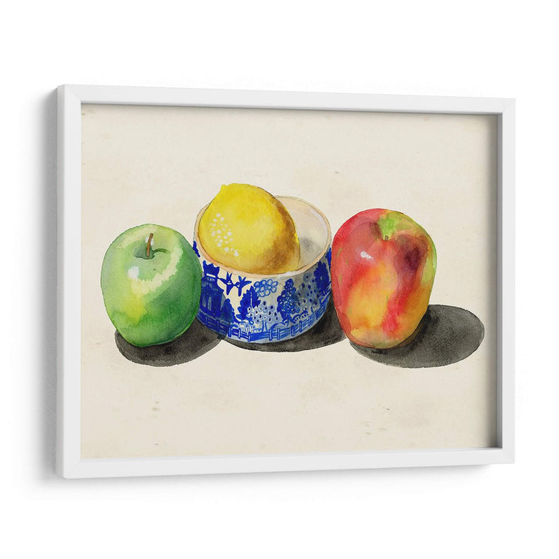 Bodegón Con Manzanas Y Limón I - Alicia Ludwig | Cuadro decorativo de Canvas Lab
