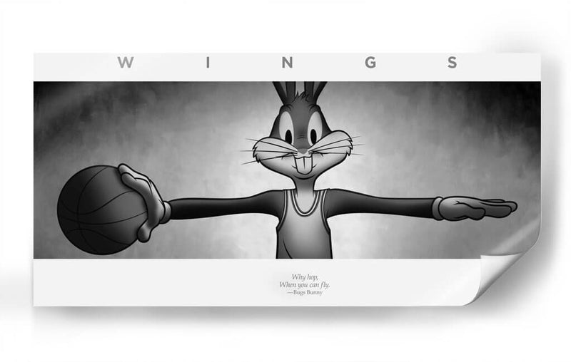 Bugs bunny Wings to fly | Cuadro decorativo de Canvas Lab