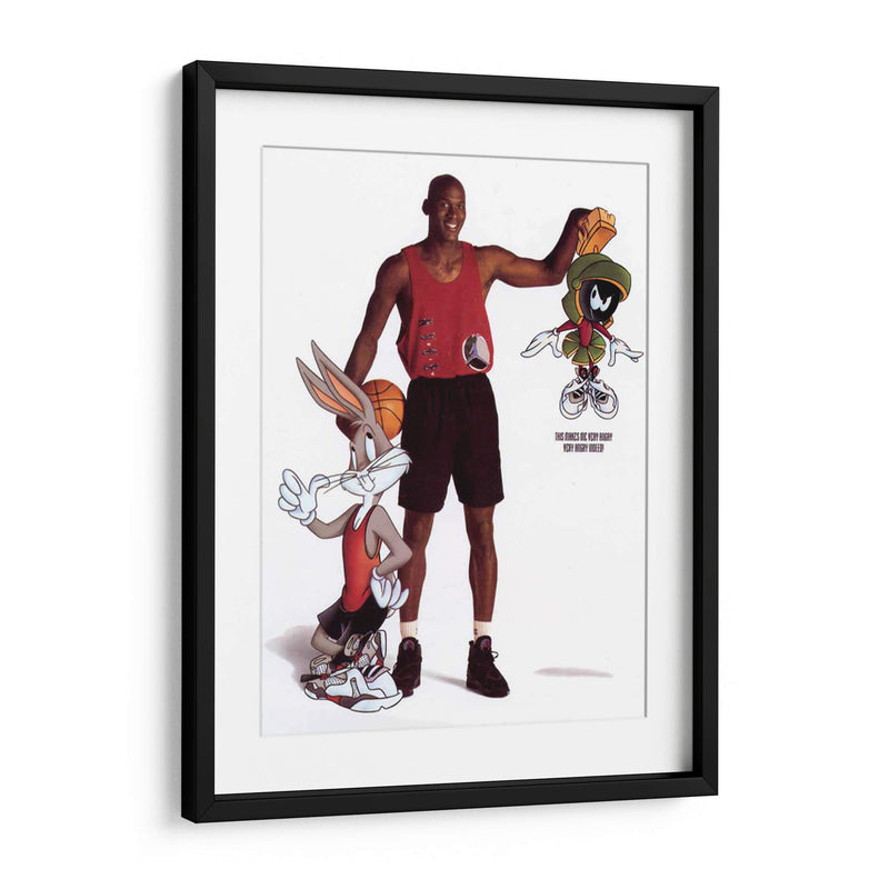Jordan and the Looney Tunes | Cuadro decorativo de Canvas Lab
