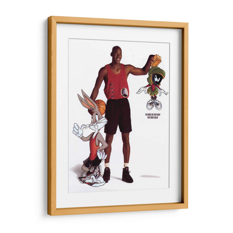 Jordan and the Looney Tunes | Cuadro decorativo de Canvas Lab