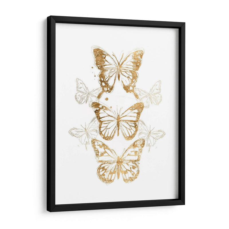 Contornos De Mariposa De Oro I - June Erica Vess | Cuadro decorativo de Canvas Lab