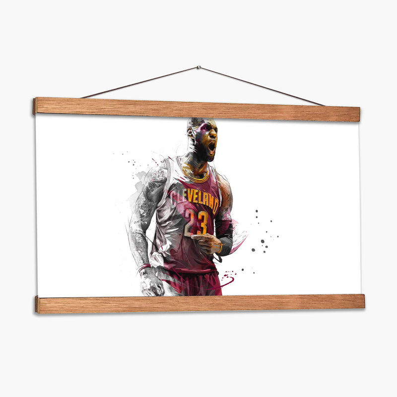 Lebron James Cleveland II | Cuadro decorativo de Canvas Lab