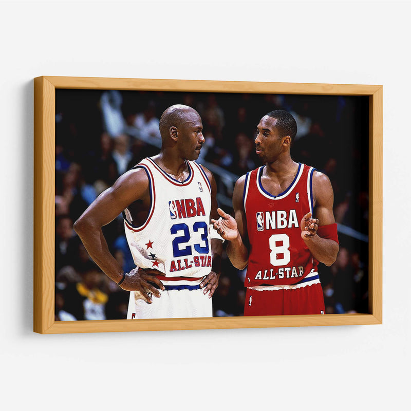 Legends Kobe and Jordan | Cuadro decorativo de Canvas Lab