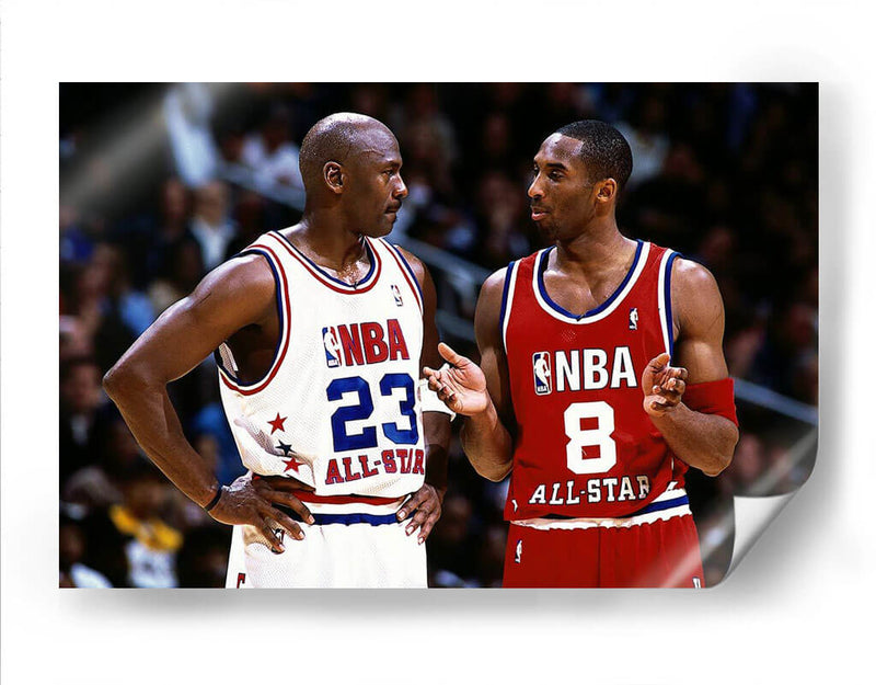 Legends Kobe and Jordan | Cuadro decorativo de Canvas Lab