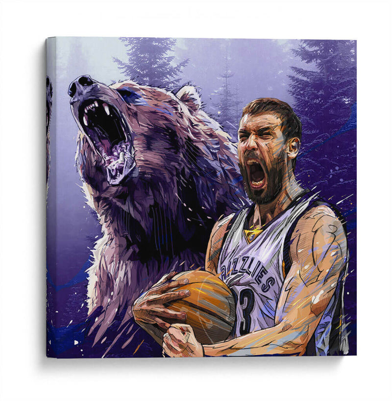 Marc Gasol | Cuadro decorativo de Canvas Lab