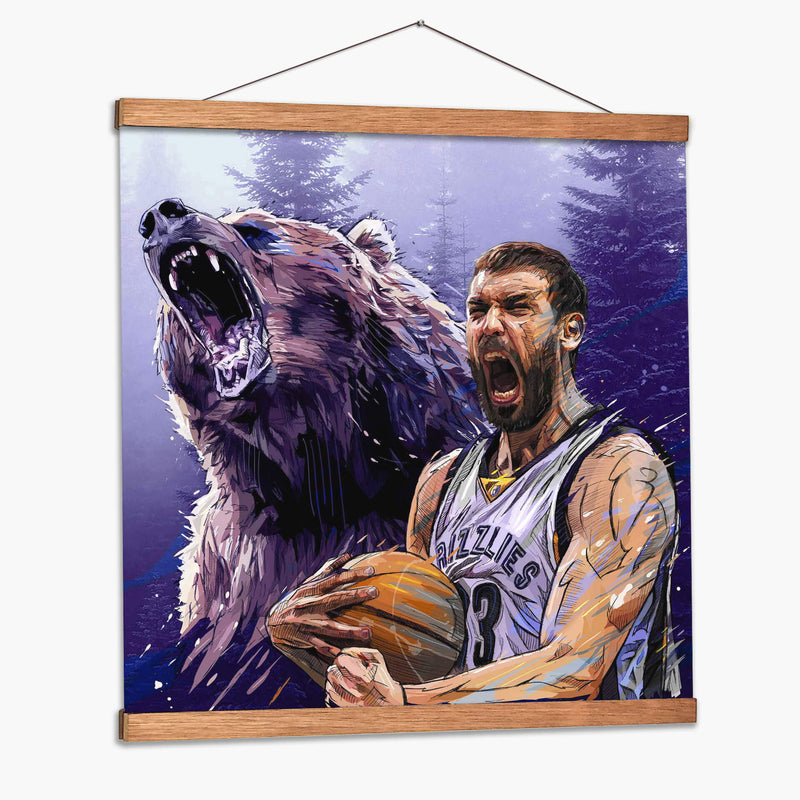 Marc Gasol | Cuadro decorativo de Canvas Lab