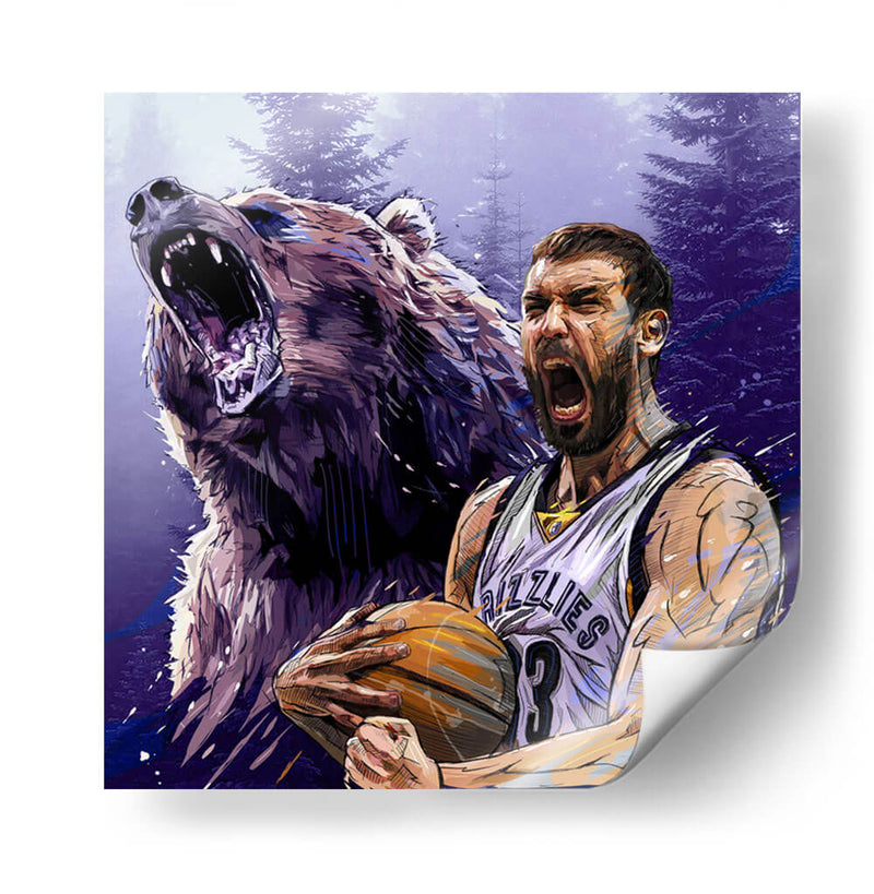 Marc Gasol | Cuadro decorativo de Canvas Lab