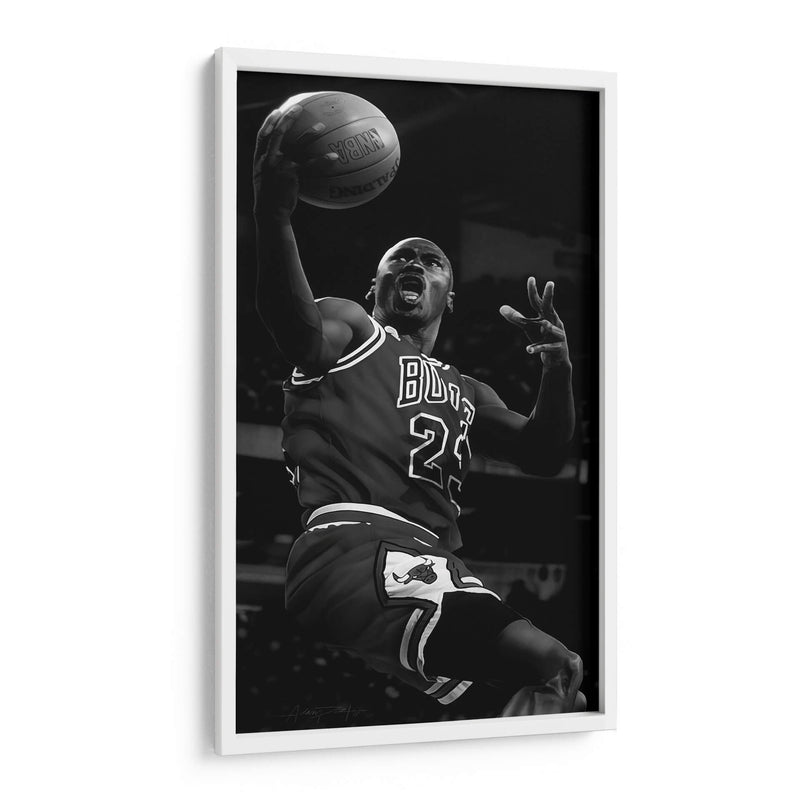 Mid Air Michael Jordan | Cuadro decorativo de Canvas Lab