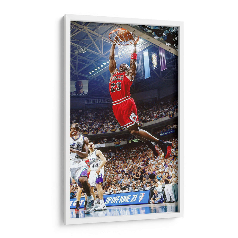 Slam Dunk Michael Jordan | Cuadro decorativo de Canvas Lab