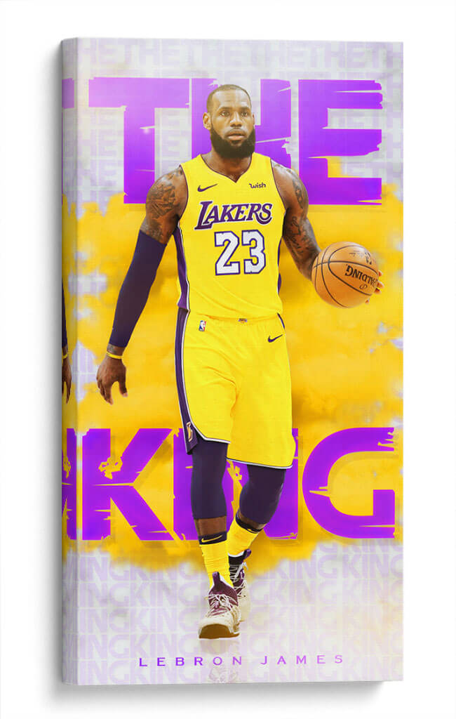 The king of LA Lebron James | Cuadro decorativo de Canvas Lab