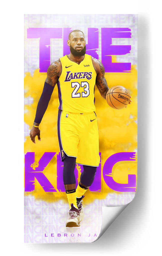 The king of LA Lebron James | Cuadro decorativo de Canvas Lab