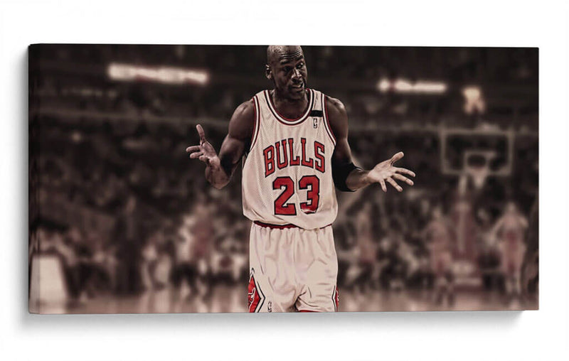 The shrug Michael Jordan | Cuadro decorativo de Canvas Lab