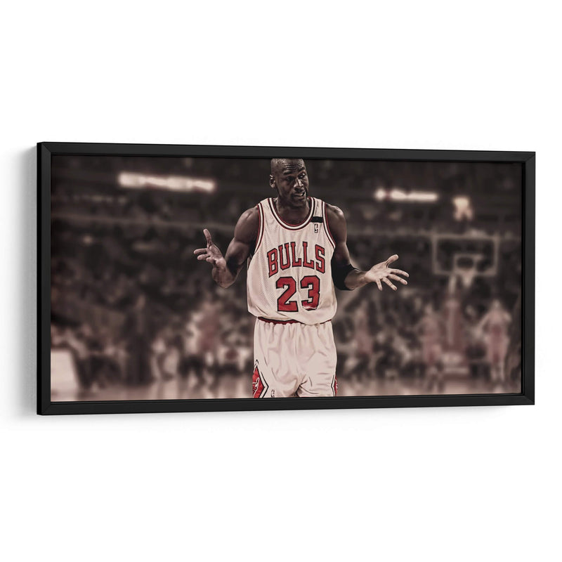 The shrug Michael Jordan | Cuadro decorativo de Canvas Lab