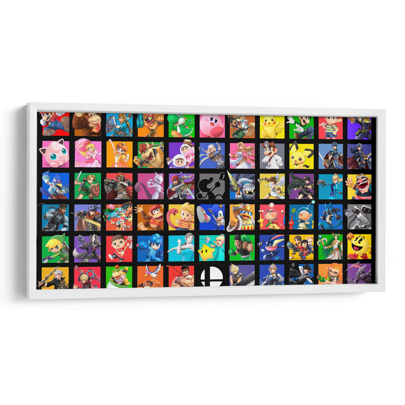 Smash Bros Ultimate roster | Cuadro decorativo de Canvas Lab