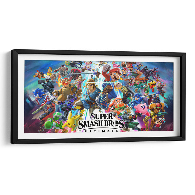 Portada de Super Smash Bros. Ultimate | Cuadro decorativo de Canvas Lab
