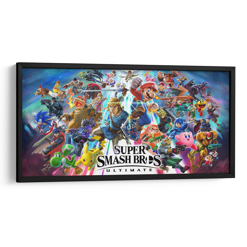 Portada de Super Smash Bros. Ultimate | Cuadro decorativo de Canvas Lab
