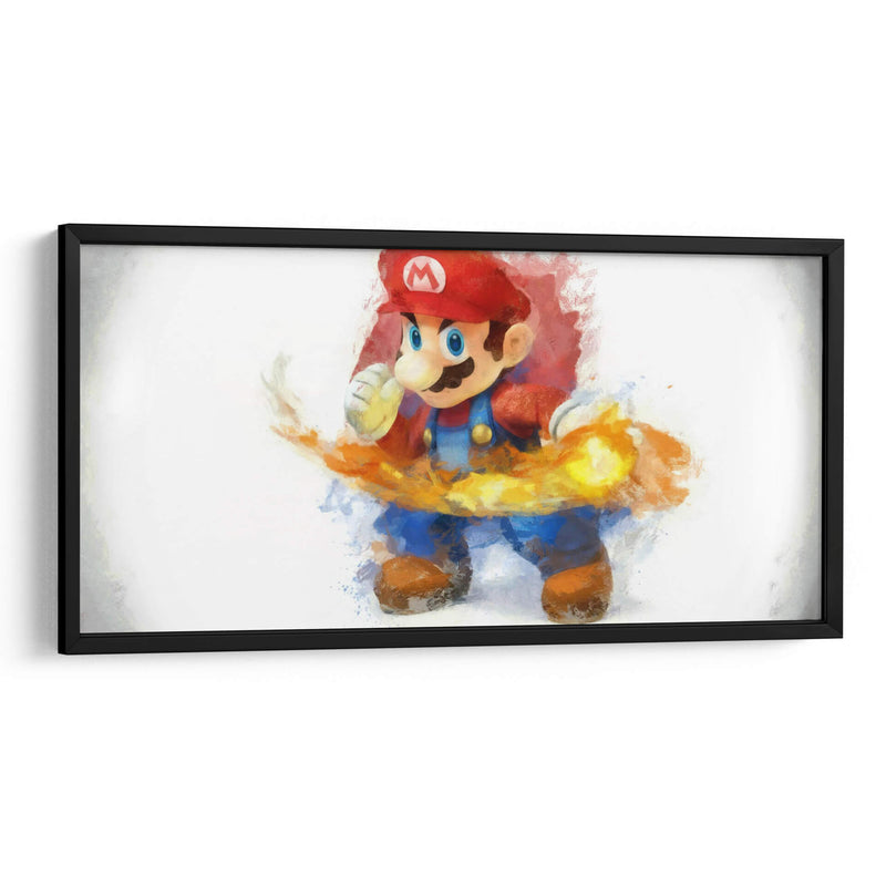 Watercolor Mario | Cuadro decorativo de Canvas Lab