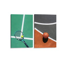Yo juego tenis y basquet - Set de 2 - Cuadro decorativo | Canvas Lab