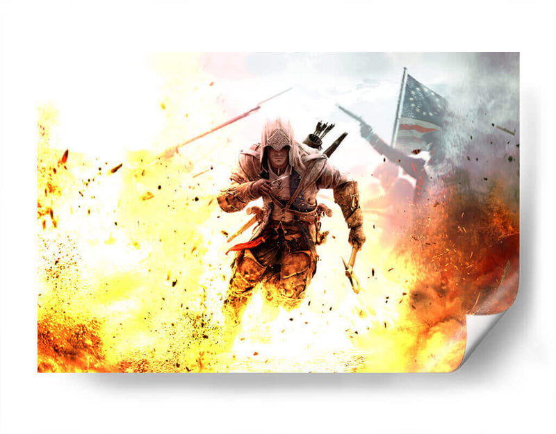 Assassin on fire | Cuadro decorativo de Canvas Lab