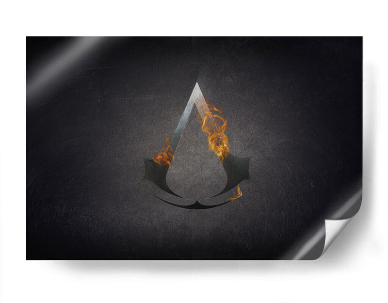 Assassins Creed Fire Symbol | Cuadro decorativo de Canvas Lab