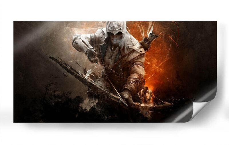 Fighter with bow Assassins Creed | Cuadro decorativo de Canvas Lab