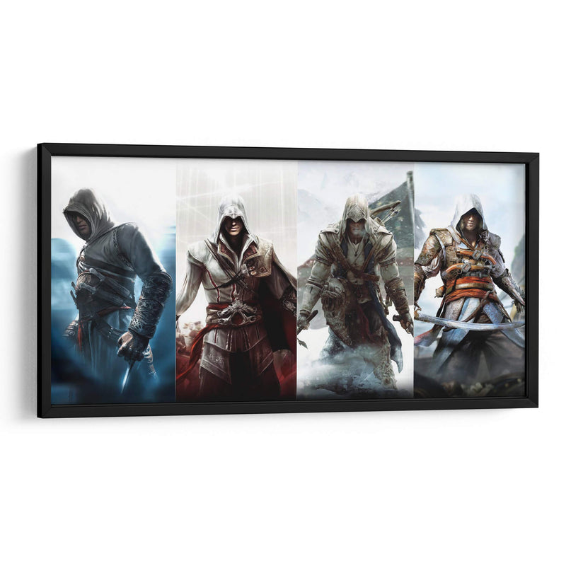 Four warriors Assassins Creed | Cuadro decorativo de Canvas Lab